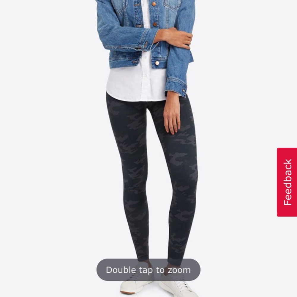 Spanx Look at Me Now Seamless Leggings Black Camo